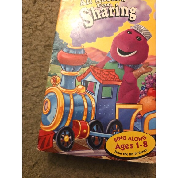 Barney: All Aboard for Sharing VHS (1996) – Classic Children’s Show - Picture 5 of 6